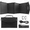 Foldable Portable Solar Charging Panel Charges Power Stations and Personal Electronics, 3 Outputs Type-C/USB QC3.0/DC for Multi Devices, High Conversion Efficiency